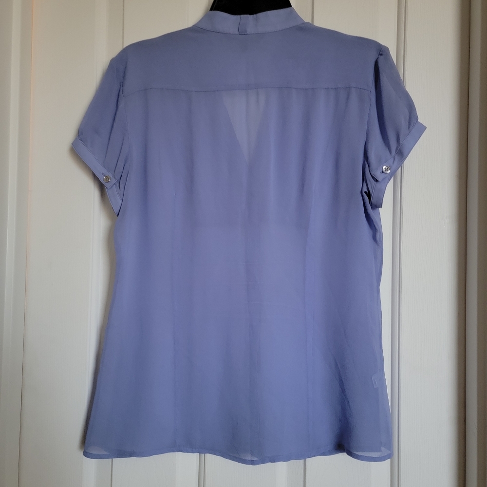 Sheer Express Shirt SZ Large Lavender - Picture 6 of 6